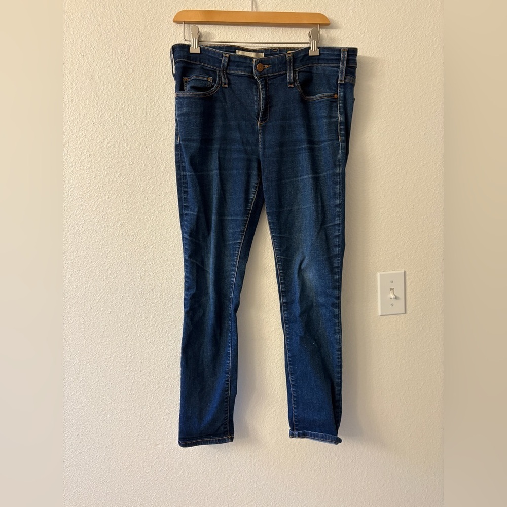 Pilcro and the Letterpress Womens Skinny Jeans High Rise Denim Blue Size 31